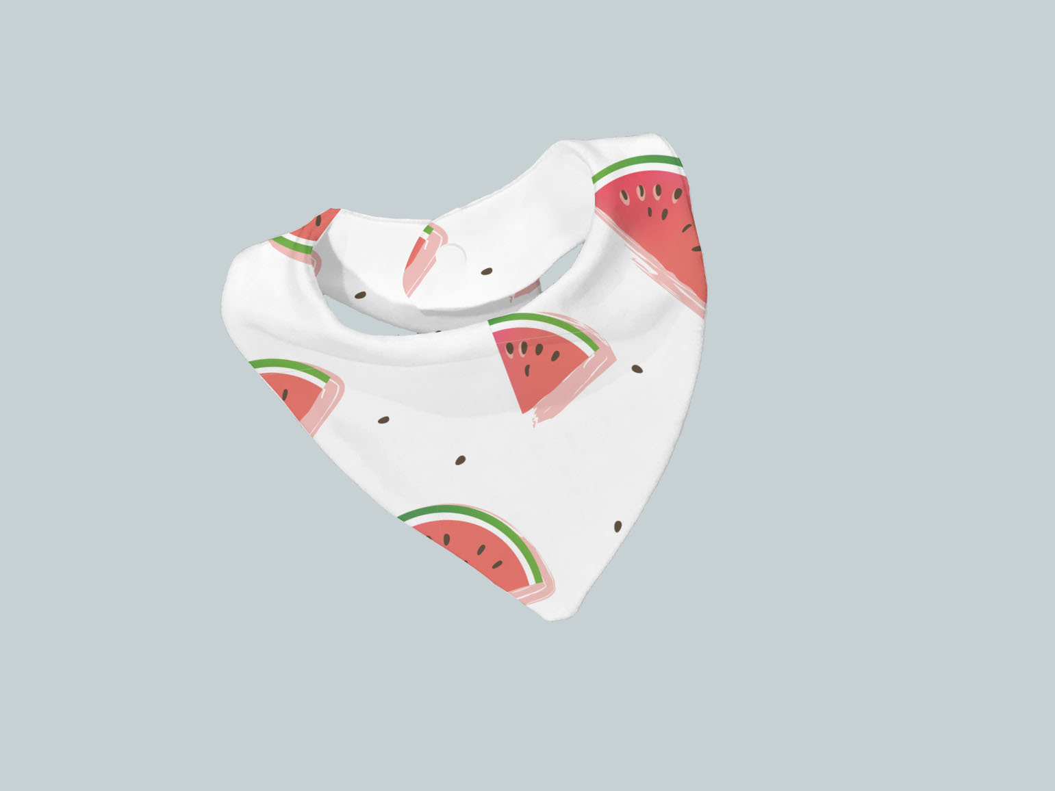 Bib Scarf - Watermelon Slices & Seeds