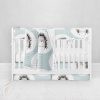 Bumperless Crib Set with Pleated Skirt Modern Rail Covers - Bad Hair Day