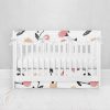 Bumperless Crib Set with Pleated Skirtand Scalloped Rail Covers - Sweet Buds