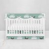 Bumperless Crib Set with Pleated Skirtand Scalloped Rail Covers - Go Surf