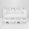 Bumperless Crib Set with Pleated Skirtand Scalloped Rail Covers - Bad Hair Day