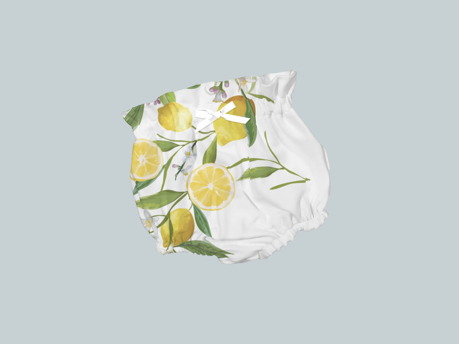 Bummies/High Waisted Bloomers - Lemons Detailed Floral