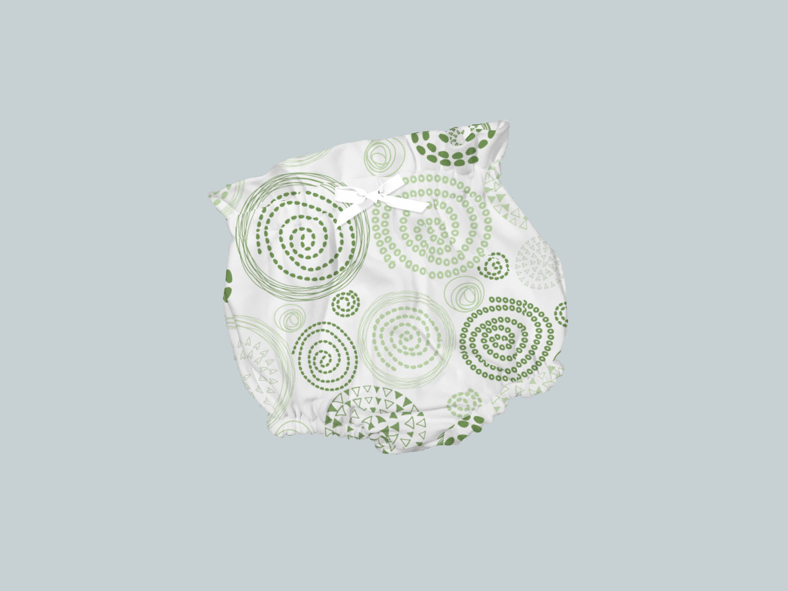 Bummies/High Waisted Bloomers - Swirl Green