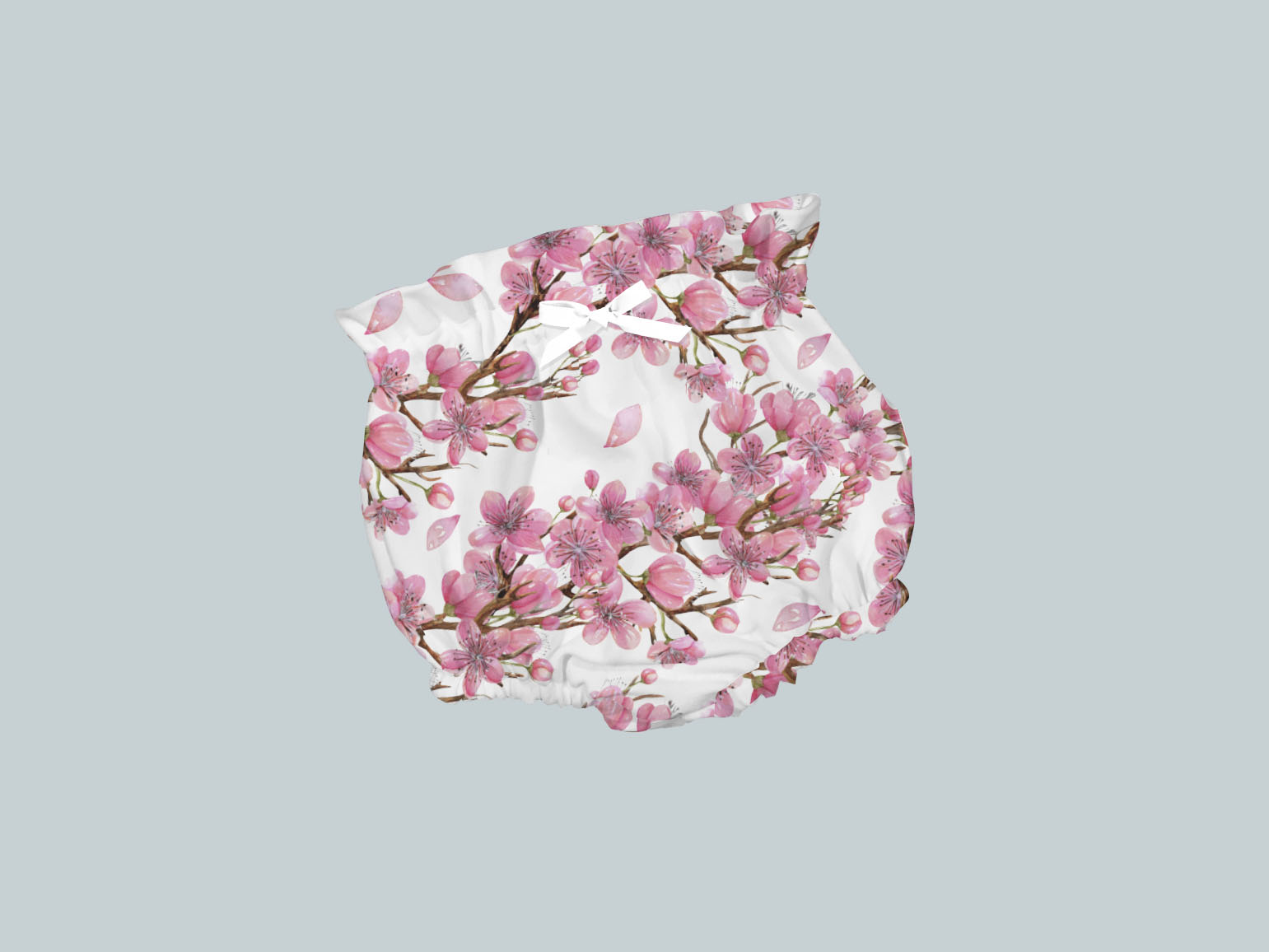 Bummies/High Waisted Bloomers - Cherry Blossoms