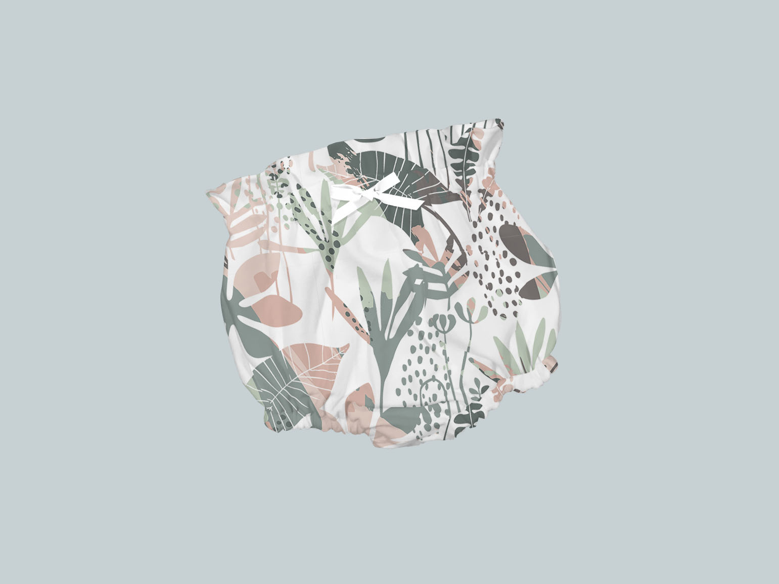 Bummies/High Waisted Bloomers - Pastel Ferns