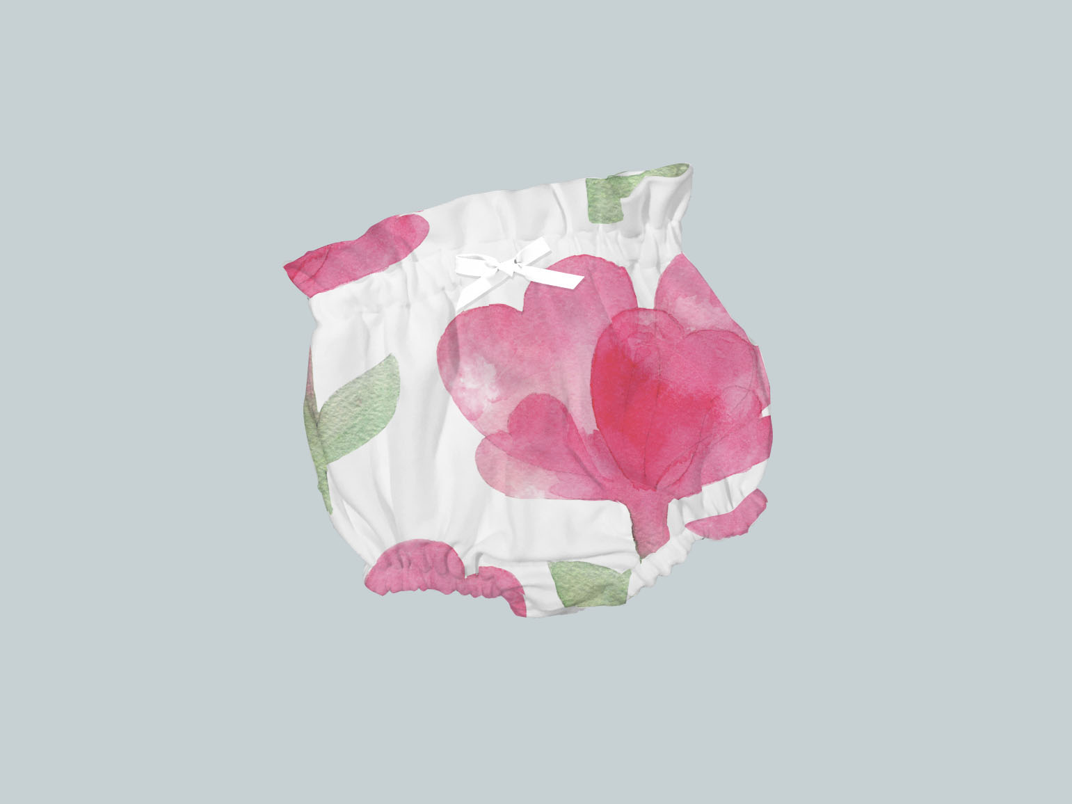 Bummies/High Waisted Bloomers - Watercolor Heart Flowers