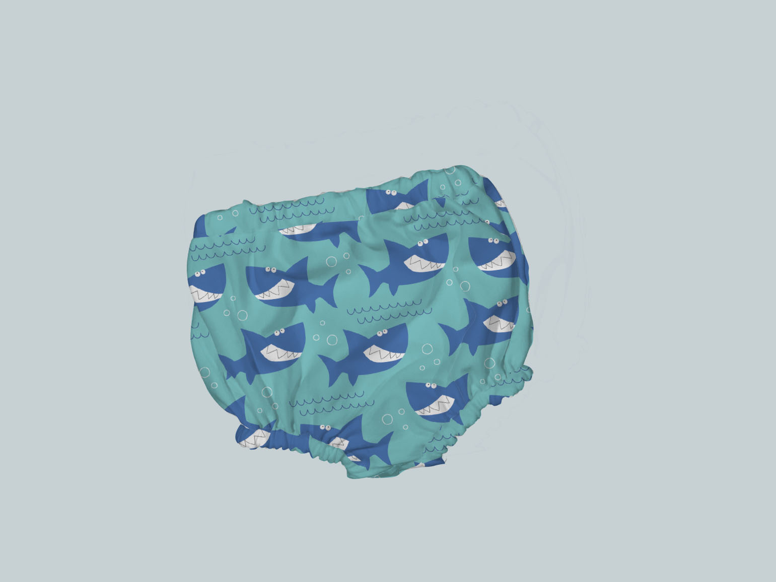Bummies/Diaper Cover - Funny Shark