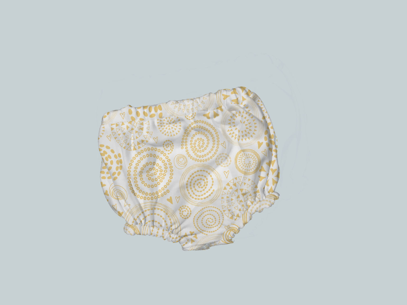 Bummies/Diaper Cover - Swirls Yellow