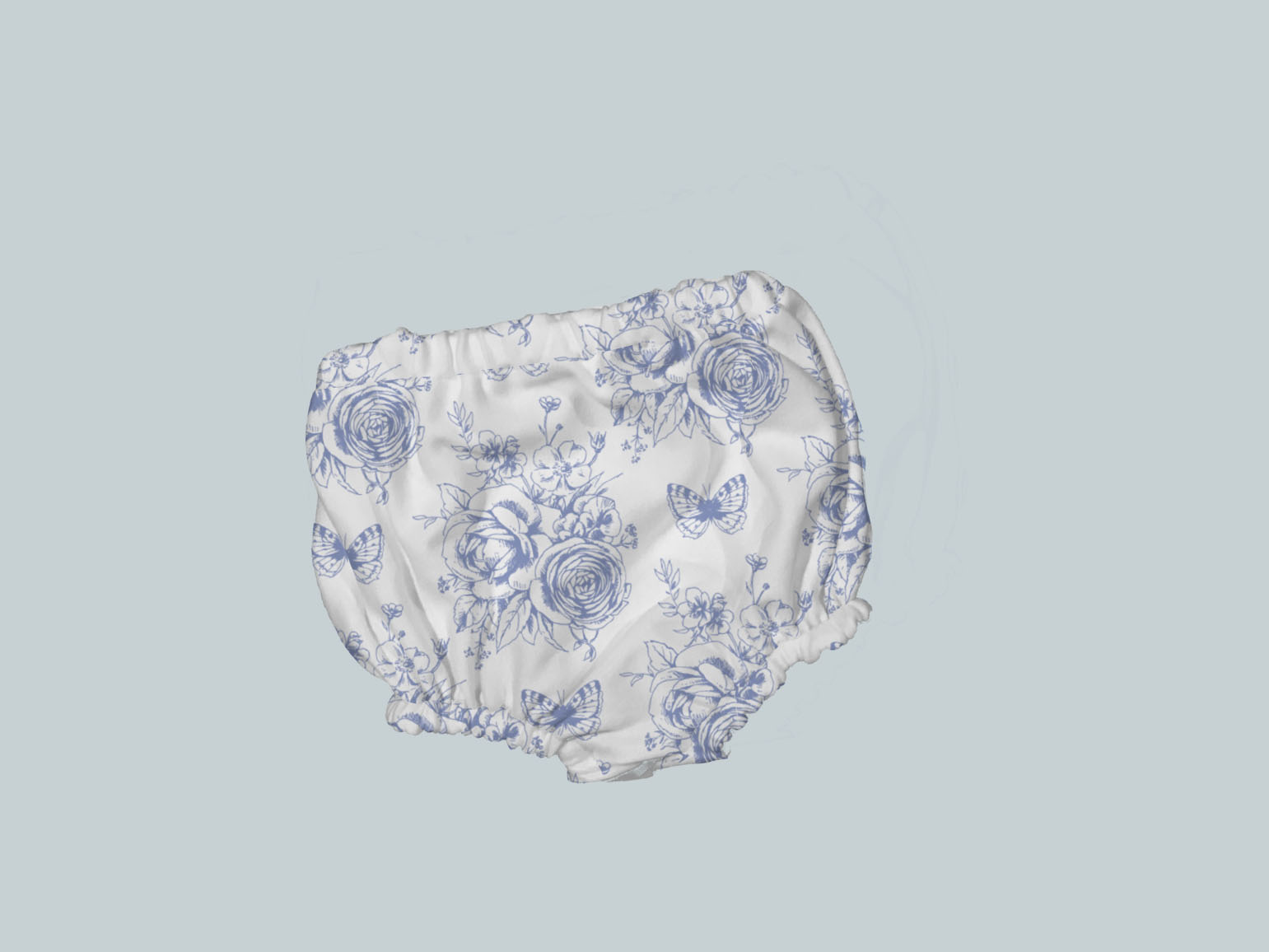 Bummies/Diaper Cover - Blue Rose Butterfly