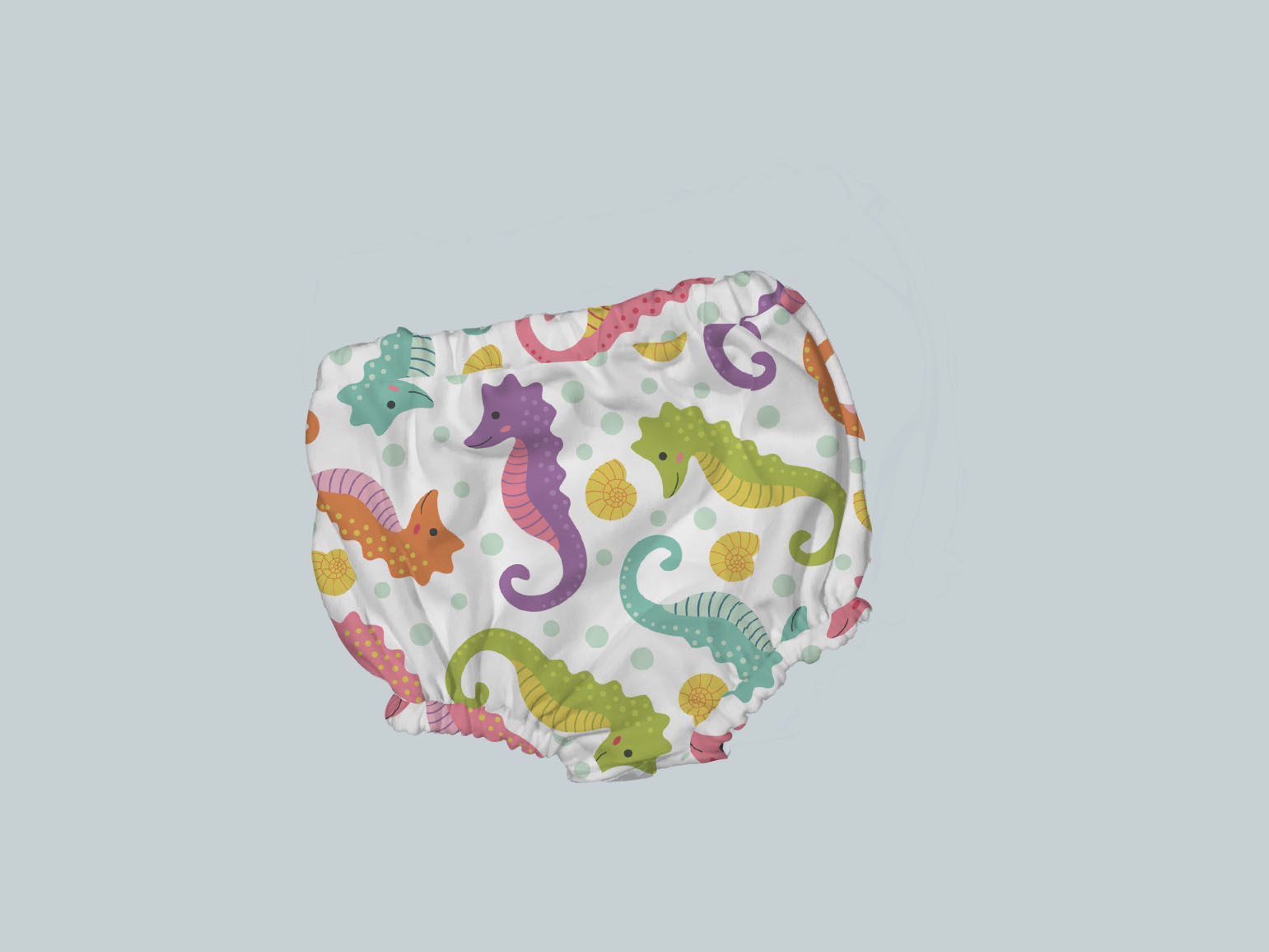 Bummies/Diaper Cover - Seahorses