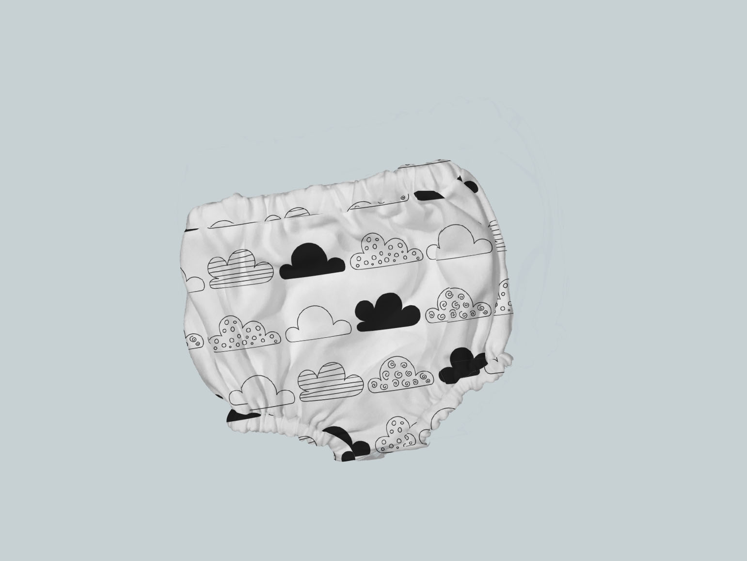 Bummies/Diaper Cover - Crazy Clouds