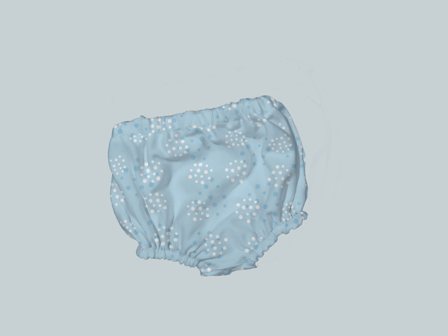 Bummies/Diaper Cover - Soft Blue Dots
