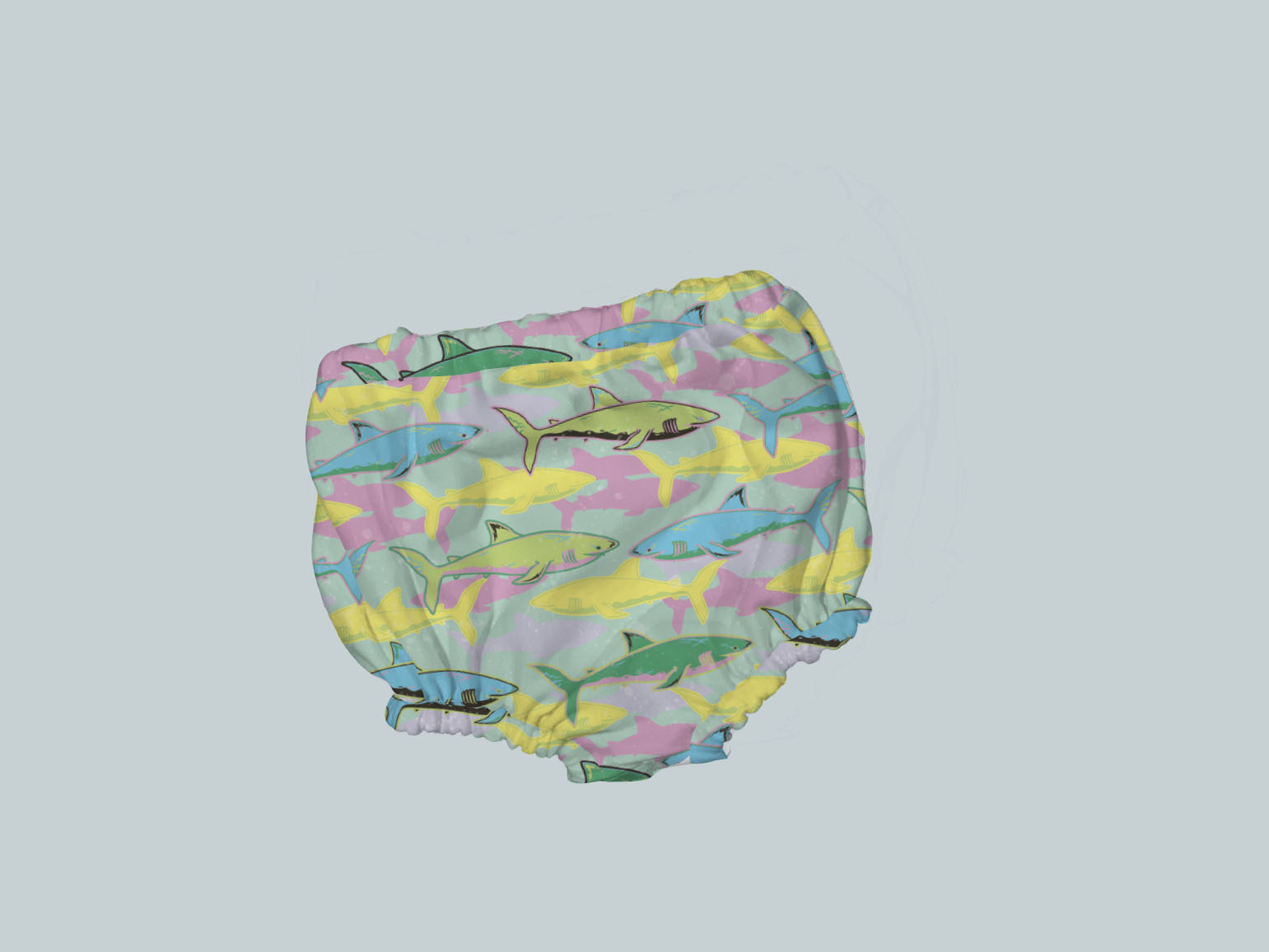 Bummies/Diaper Cover - Bright Shark
