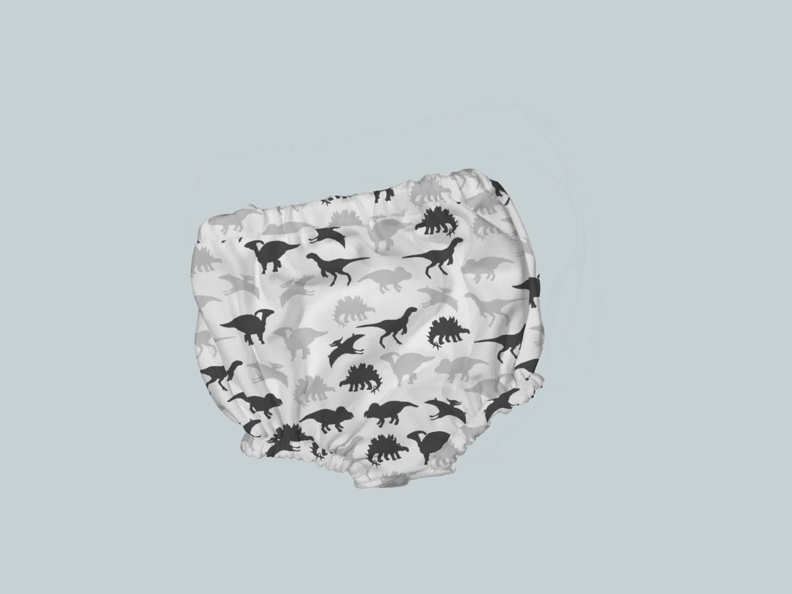Bummies/Diaper Cover - Gray Dino