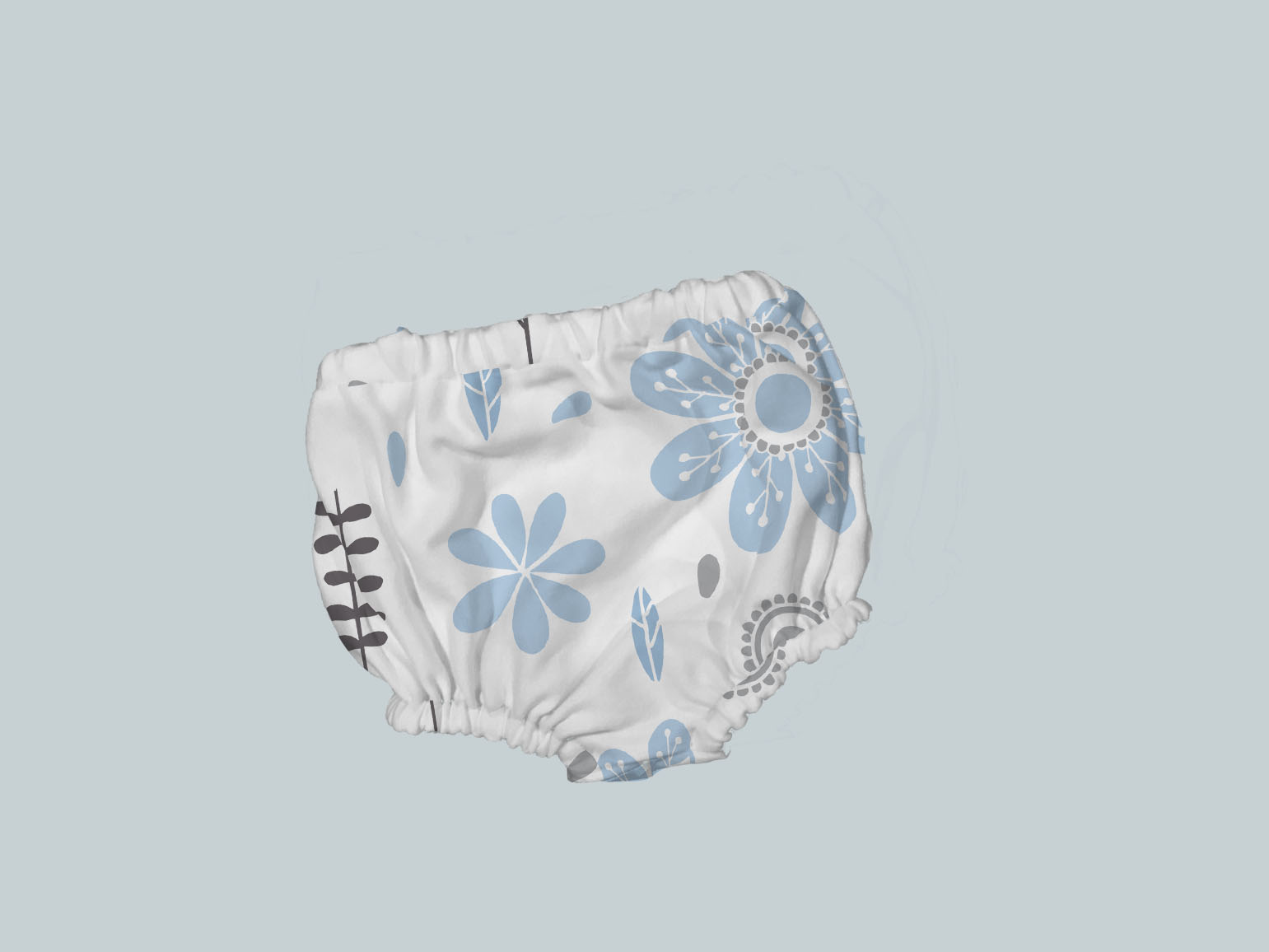 Bummies/Diaper Cover - Blue Blossom Beauty