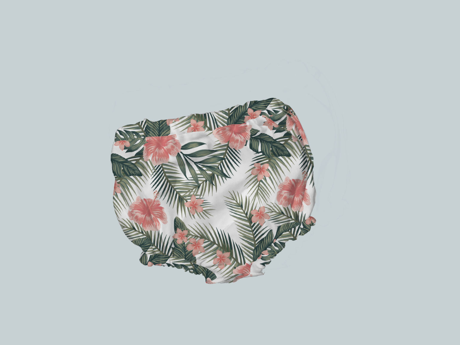 Bummies/Diaper Cover - Hibiscus Palm