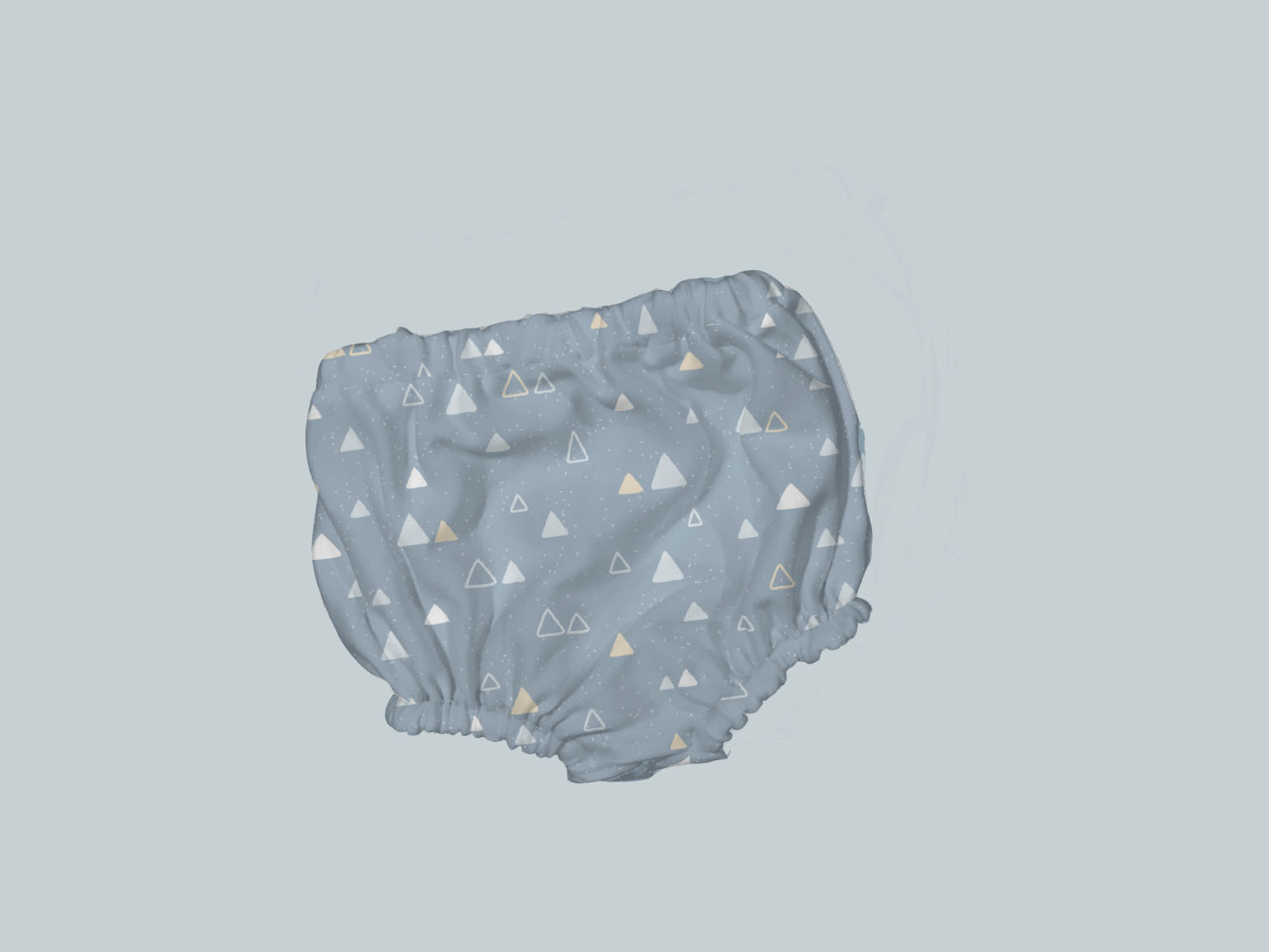 Bummies/Diaper Cover - GeoAngle Soft Blue