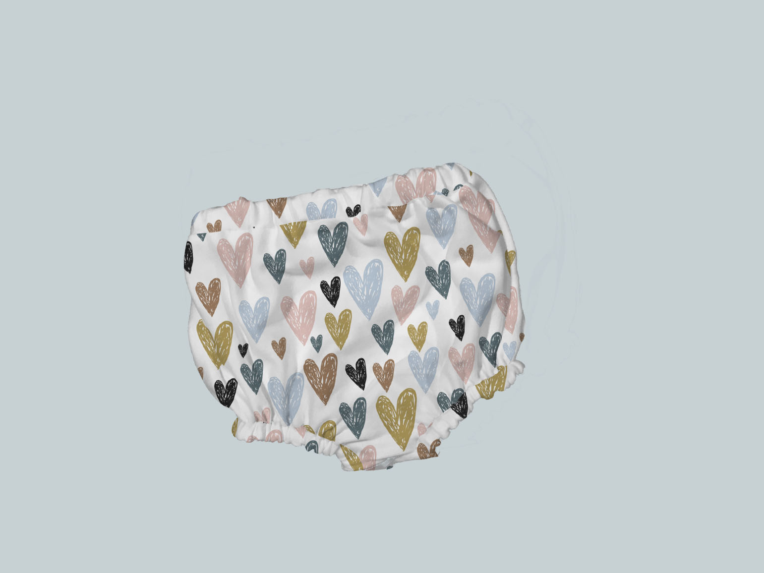 Bummies/Diaper Cover - Gold Hearts