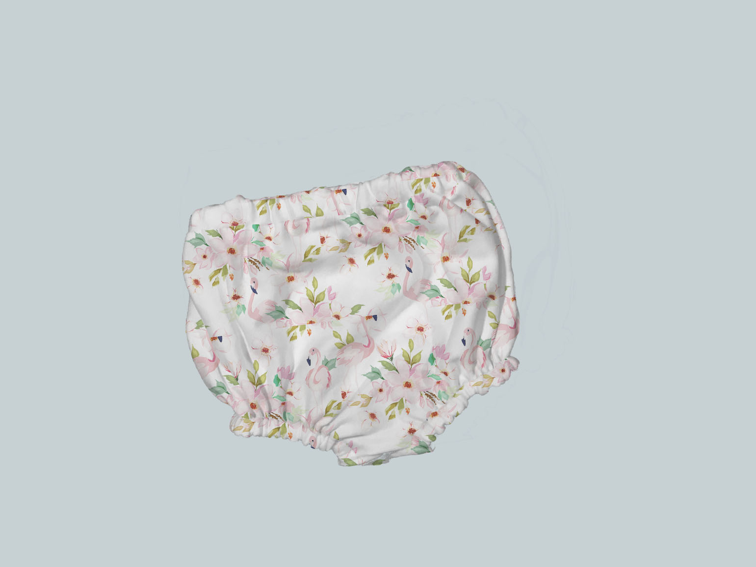 Bummies/Diaper Cover - Floral Flamingo