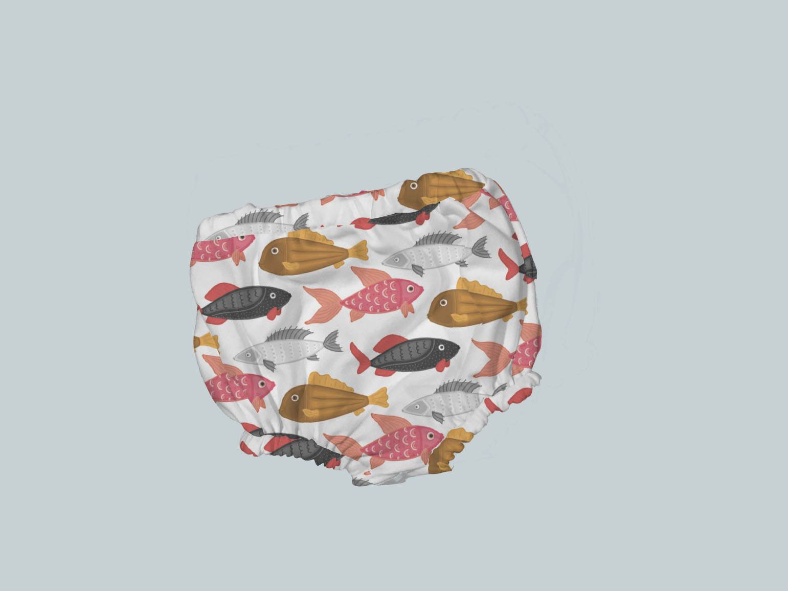 Bummies/Diaper Cover - Small Fish