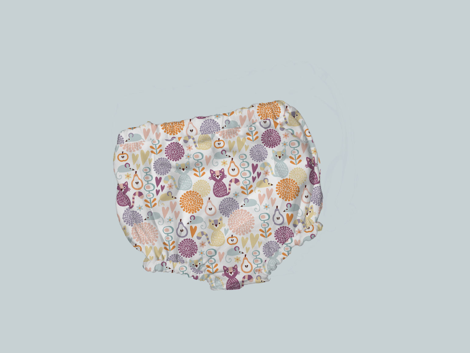 Bummies/Diaper Cover - Cat & Mouse