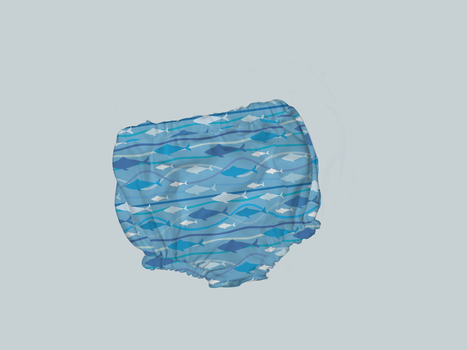 Bummies/Diaper Cover - Blue Fish