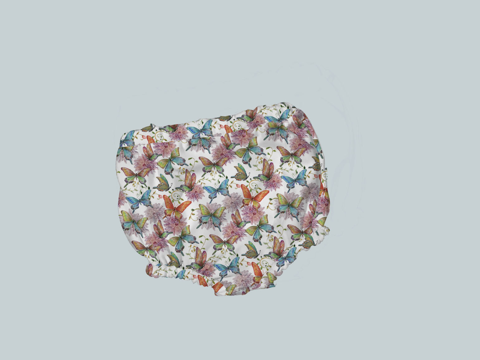 Bummies/Diaper Cover - Butterflies Watercolor