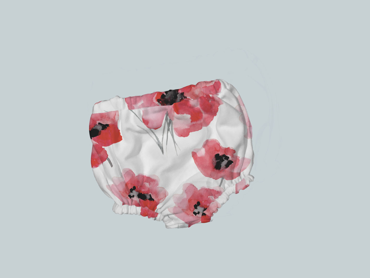 Bummies/Diaper Cover - Watercolor Poppy