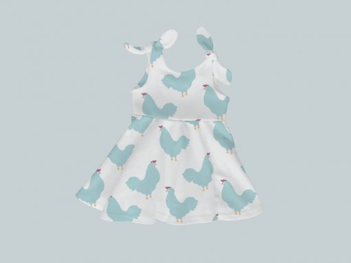 Dress with Shoulder Ties - Chicken Chick