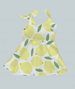 Dress with Shoulder Ties - Lively Lemons