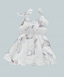 Dress with Shoulder Ties - Bunny Baby