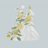 Dress with Shoulder Ties - Lemons Detailed Floral