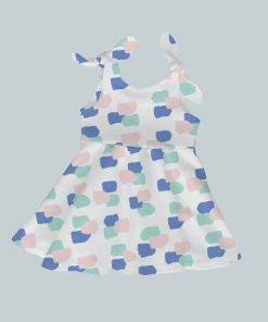 Dress with Shoulder Ties - Confetti Colors