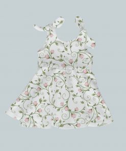 Dress with Shoulder Ties - Vine and Roses