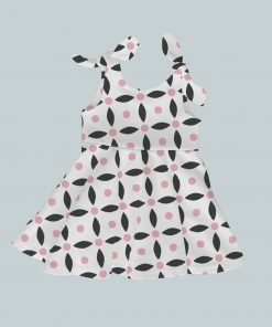 Dress with Shoulder Ties - Diner Dots