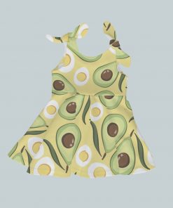 Dress with Shoulder Ties - Avocado