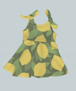 Dress with Shoulder Ties - All Lemon