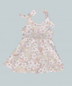 Dress with Shoulder Ties - Peachy Bloom