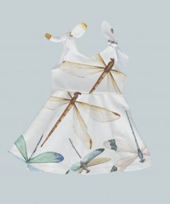 Dress with Shoulder Ties - Dragonfly