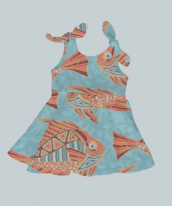 Dress with Shoulder Ties - Fancy Fish