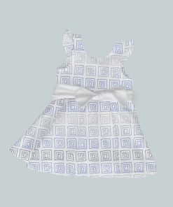 Dress with Ruffled Sleeves and Bow - GeoSquare