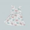 Dress with Ruffled Sleeves and Bow - Baby Butterfly