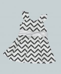 Dress with Ruffled Sleeves and Bow - Ziggy Zag