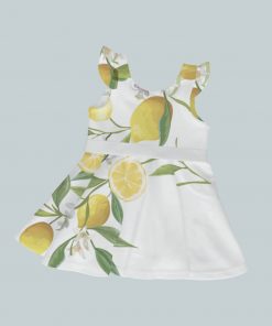 DressTankRuffleRibbon - Lemons Detailed Floral