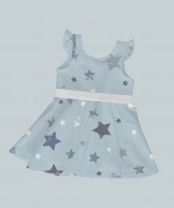 DressTankRuffleRibbon - Blue  Star Sky