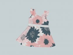DressTankRuffleRibbon - Big Blooms