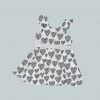 DressTankRuffleRibbon - Sketched Hearts