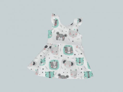 DressTankRuffleRibbon - Baby Animals
