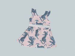 DressTankRuffleRibbon - Blue & Pink Tigers