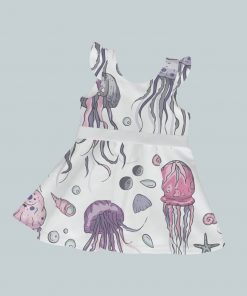 DressTankRuffleRibbon - JellyFish & SeaShells